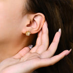 Fleur Moissanite Stud Earring
