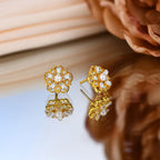 Fleur Moissanite Stud Earring