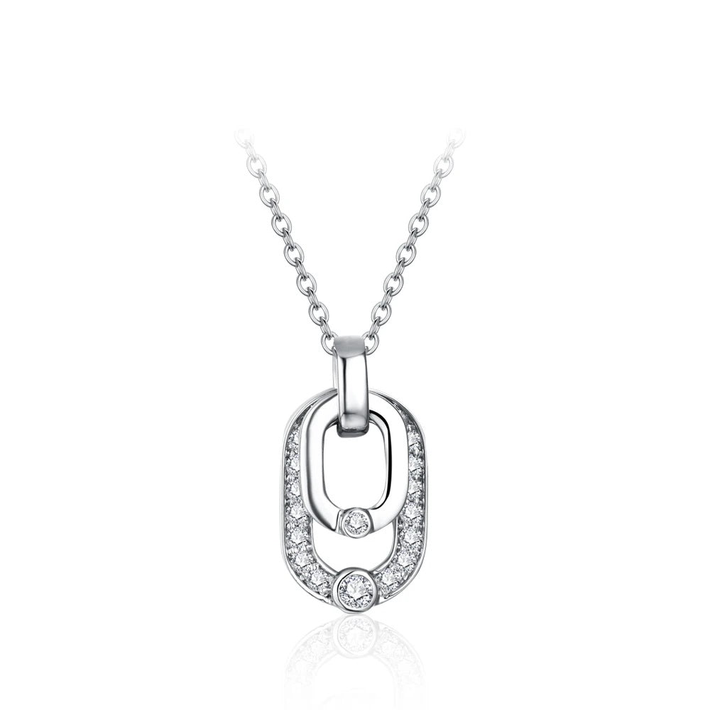 Avignon Double Moissanite Necklace
