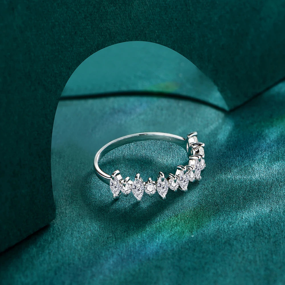 New York Marquise Moissanite Ring