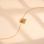 Nomad Moissanite Necklace- Solid Gold
