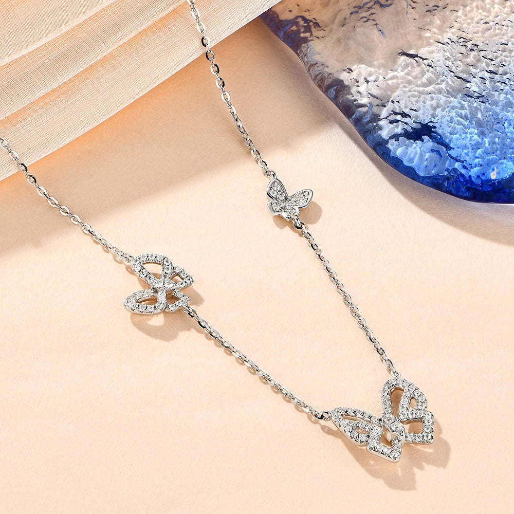 Burges Butterfly Moissanite Necklace