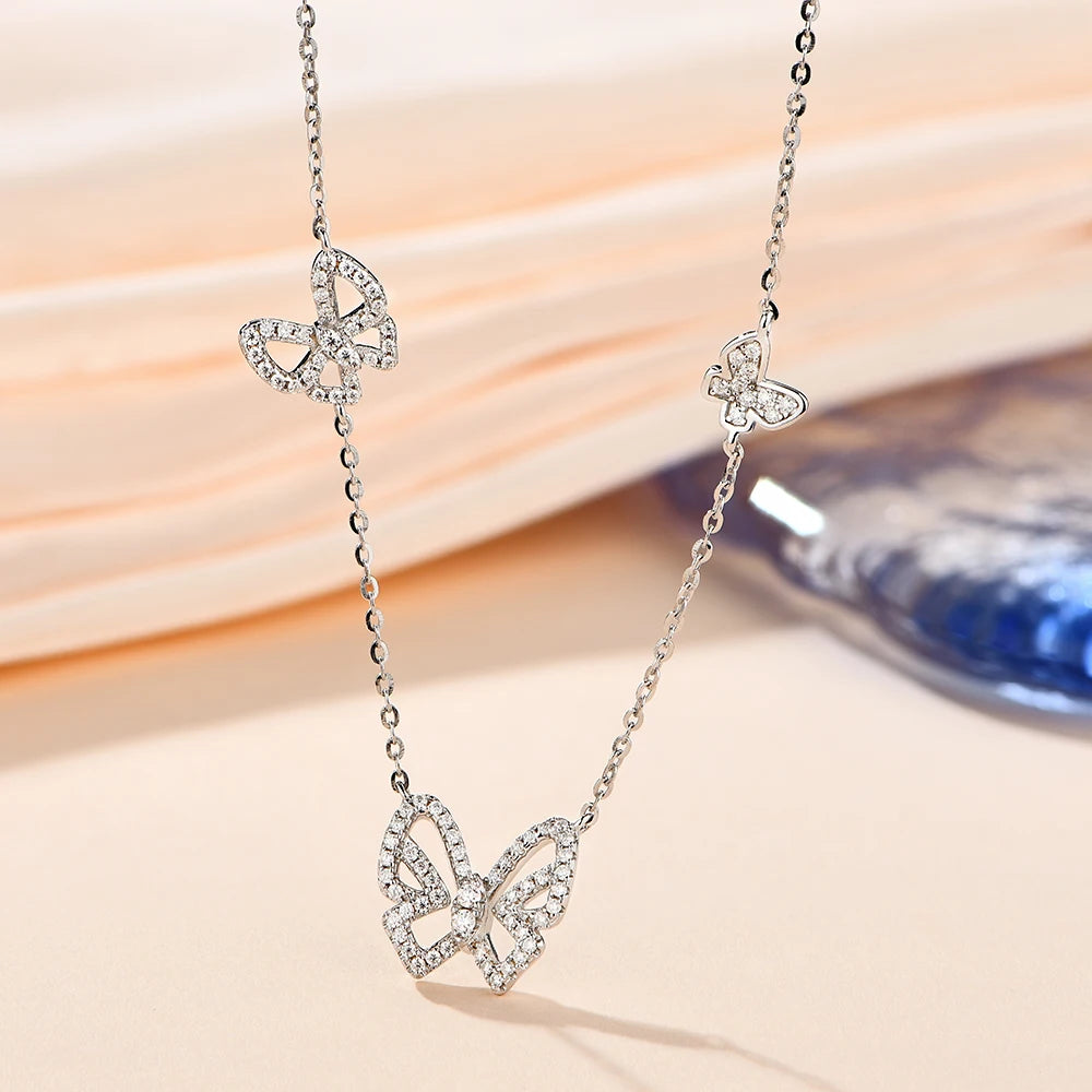 Burges Butterfly Moissanite Necklace