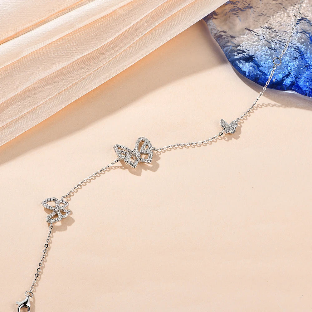 Butterfly Moissanite Bracelet