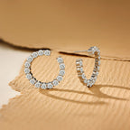 Cali Moissanite Hoop Earring