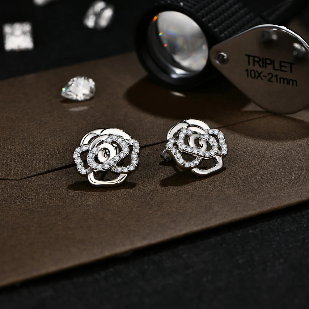 Brussels Bloom Moissanite Earring