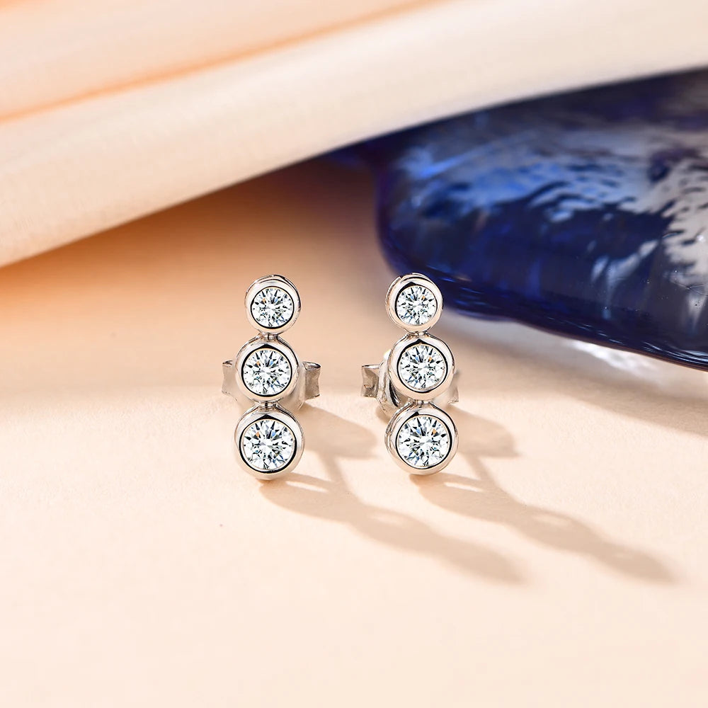 Ascot Moissanite Earring