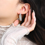 Chiswick Moissanite Hoop Earring- Solid Gold