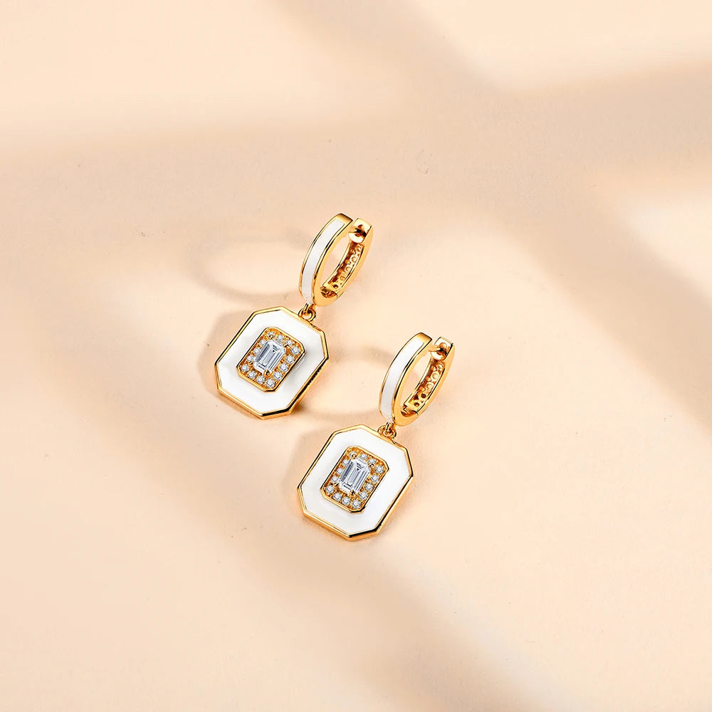 Marlow Moissanite Earring- Solid Gold