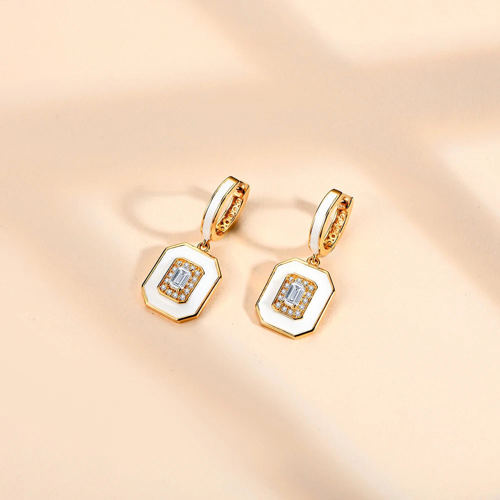 Marlow Moissanite Earring- Solid Gold