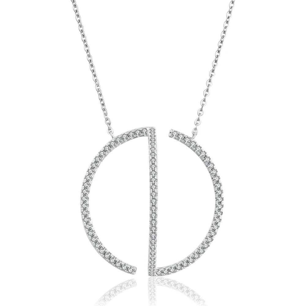 Rio Round Cut Moissanite Necklace