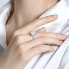 Cannes Emerald Cut Moissanite Ring