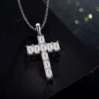 Malta Cross Moissanite Necklace