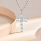 Malta Cross Moissanite Necklace
