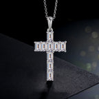 Malta Cross Moissanite Necklace
