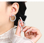 Cali Moissanite Hoop Earring