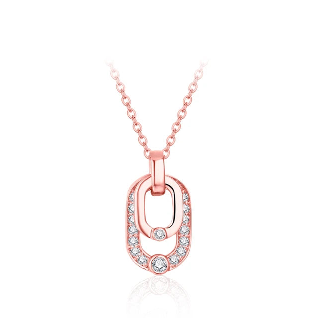 Avignon Double Moissanite Necklace