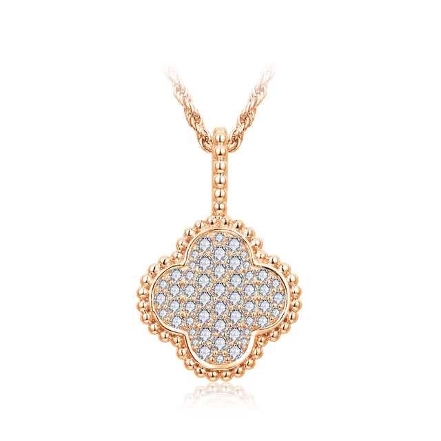 Catalana Clover Moissanite Necklace